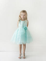 TIP TOP AQUA RUFFLED FLOWER GIRL DRESS SIZE 2-8
