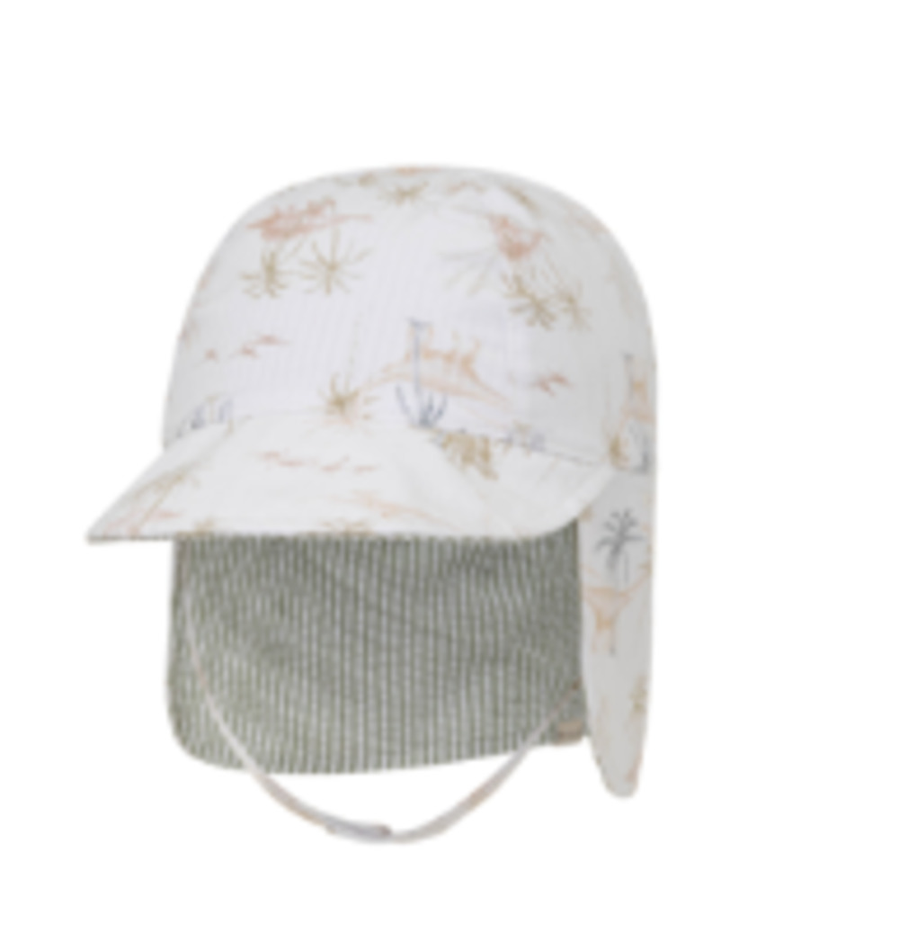 DOZER BABY BOYS OFF WHITE REVERSIBLE LEGIONNAIRE HAT RICHMOND 