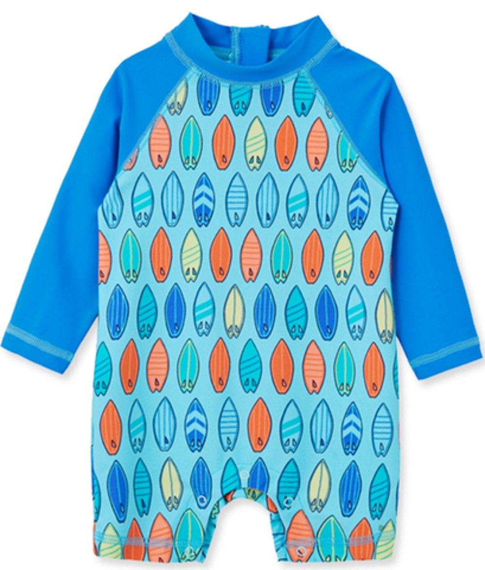 LITTLE ME LWK1288I BABY BOYS LONG SLEEVE SURF RASH GUARD SUIT