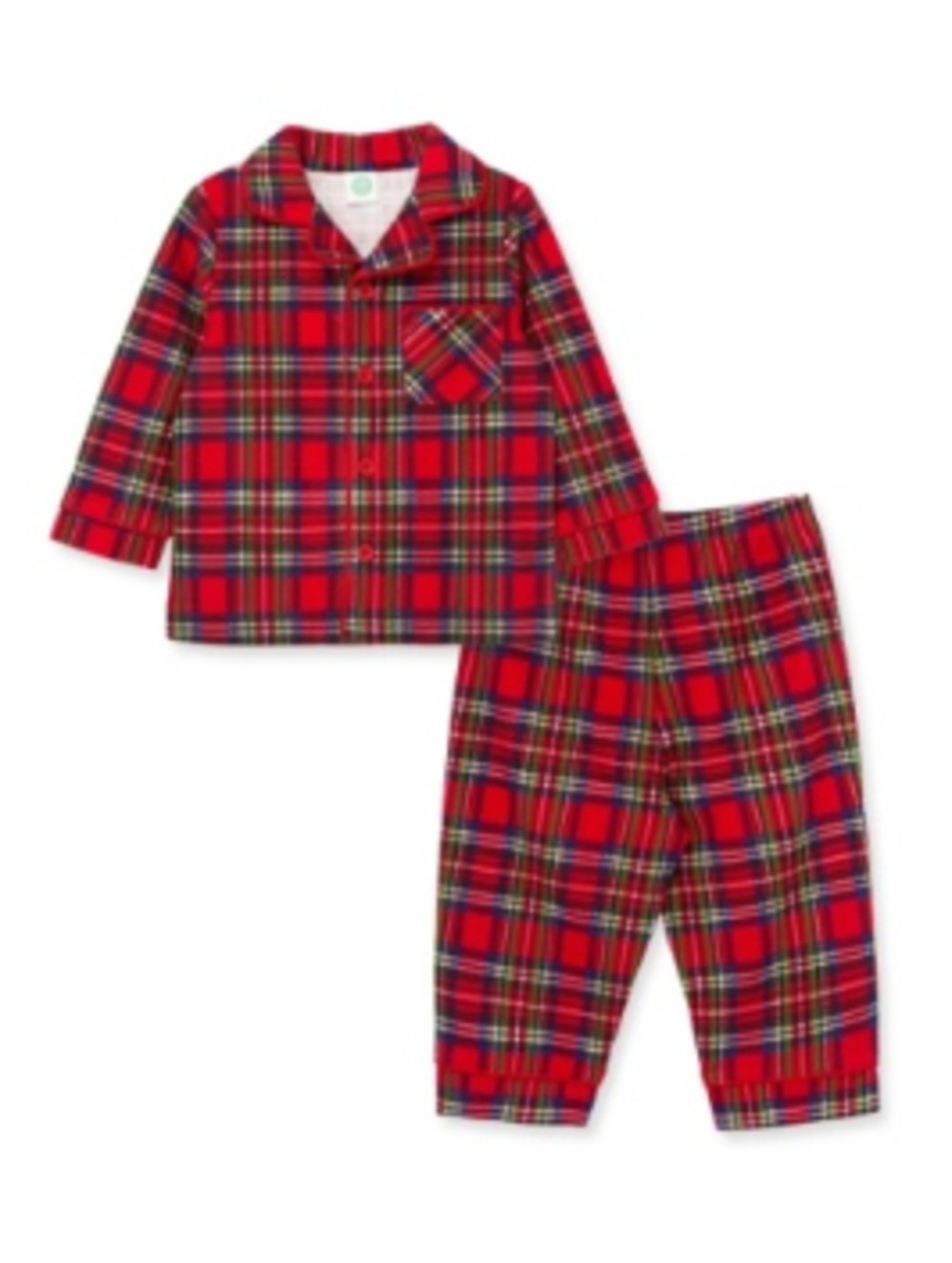 LITTLE ME LS613494 TODDLER BOYS PLAID HOLIDAY SLEEPWEAR