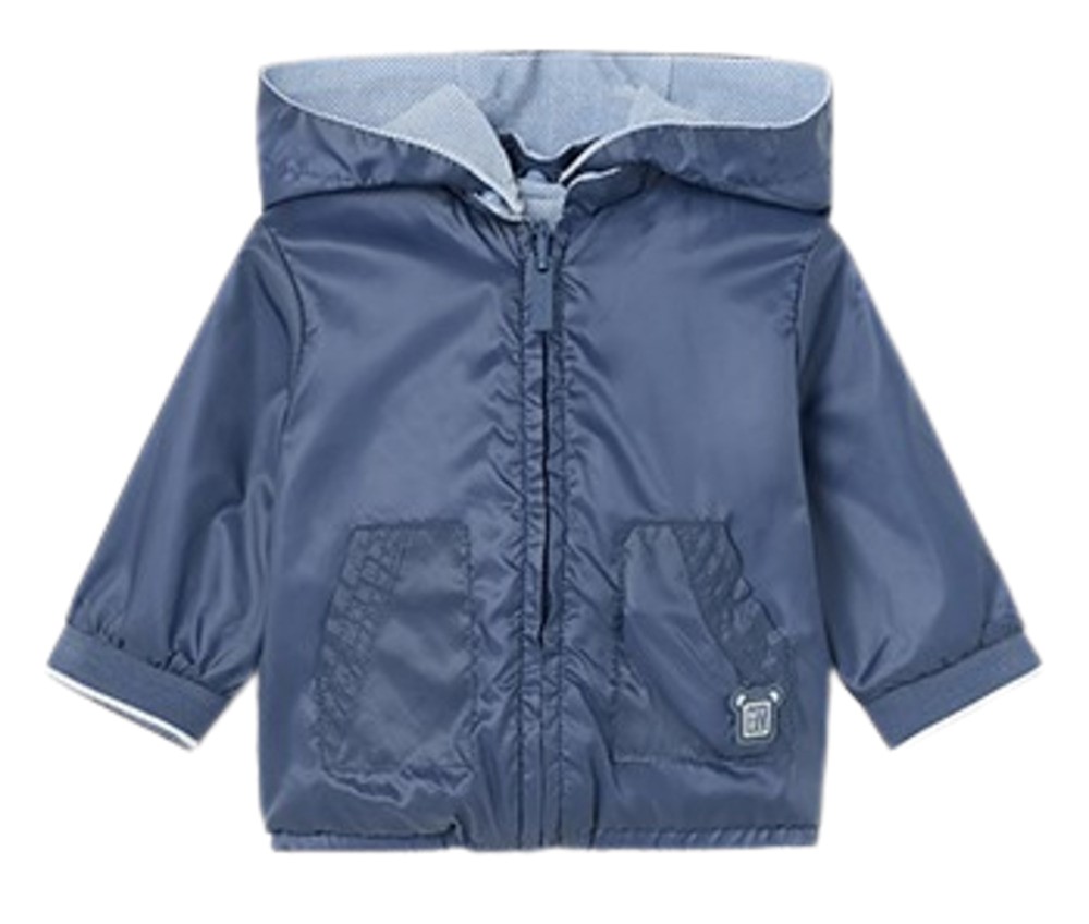 MAYORAL 1404 BABY BOYS REVERSIBLE WINDBREAKER WITH DETACHABLE HOOD