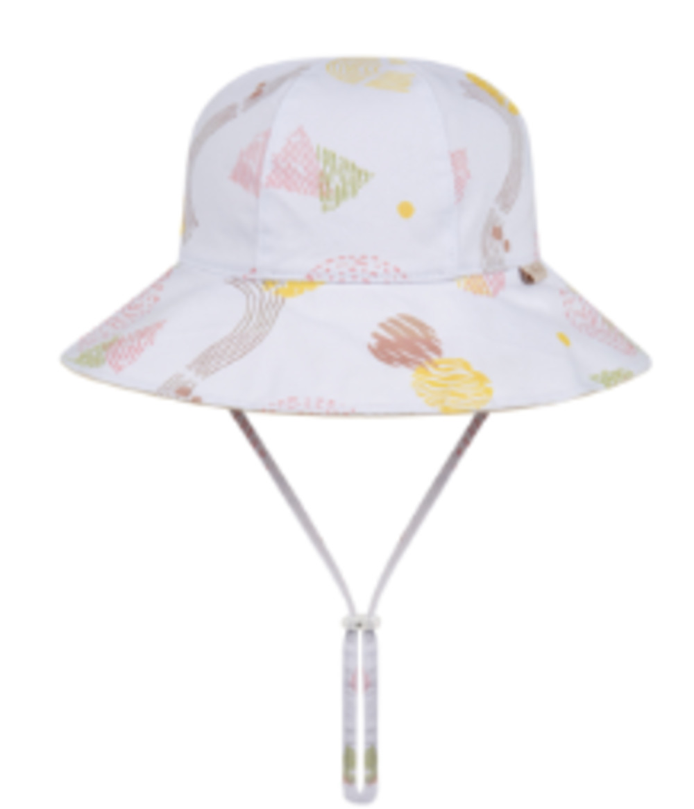 MILLOYMOOK GIRLS REVERSIBLE WHITE FLOPPY HAT ERITH