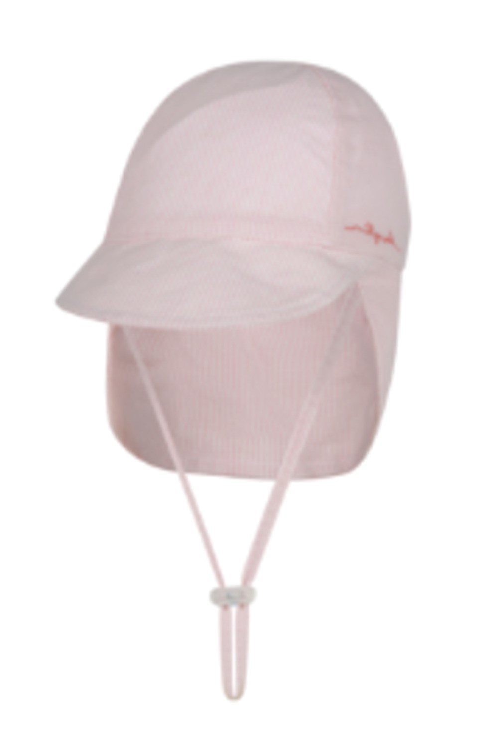 MILLYMOOK BABY GIRLS PINK/WHITE STRIPE LEGIONNAIRE HAT MALUA