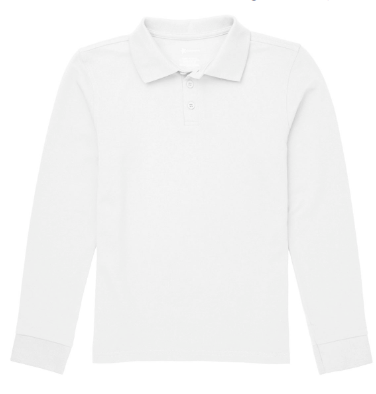 WhiteLong Sleeve Polo