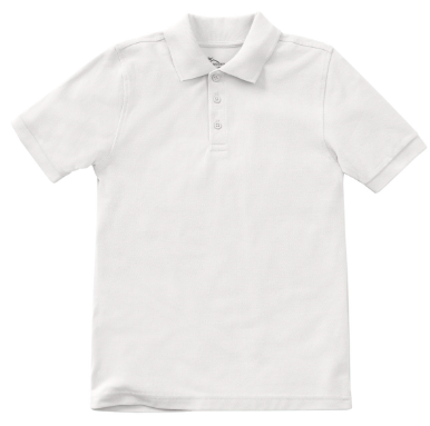 St. AilbeShort sleeve poloWhiteBoysGrades:  Kindergarten-4th grade