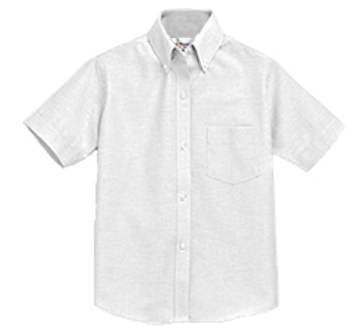 St. AilbeWhiteShort Sleeve Oxford Button Down Collar ShirtGrades:  5-8