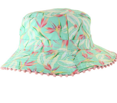 MILLYMOOK AND DOZER GIRLS REVERSIBLE MINT BUCKET HAT HARMONY