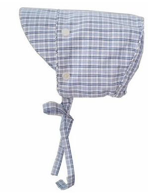 HUGGALUGS GENTS BLUE PLAID BONNET UPF 25+