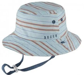 DOZER BABY BOYS BLUE REVERSIBLE BUCKET HAT HUGH