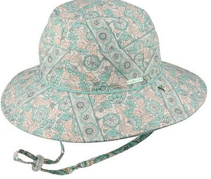 MILLYMOOK GIRLS MINT WIDE BRIM REVERSIBLE HAT LILIANA