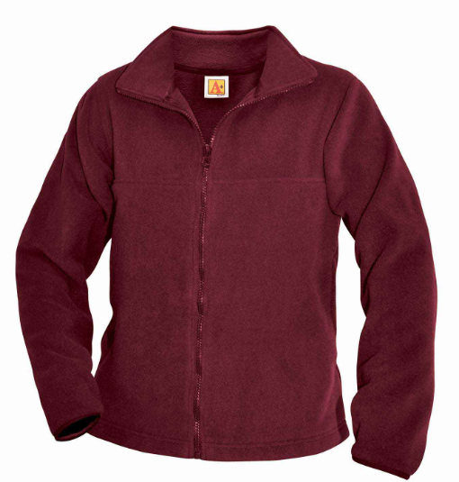 Burnham AcademyFleece Jacket - Burgundy