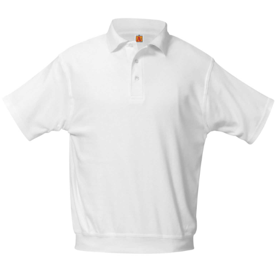 Morgan Park AcademyGirls Short Sleeve Banded PoloWhiteWith School Logo