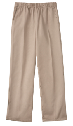 Khaki All Elastic Waist PantGrade:  Pre-K