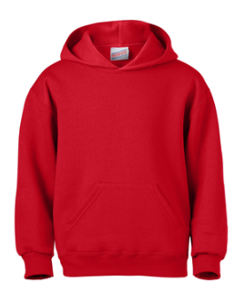 OakdaleRed Hooded SweatshirtWith School LogoGYM is held three times a week