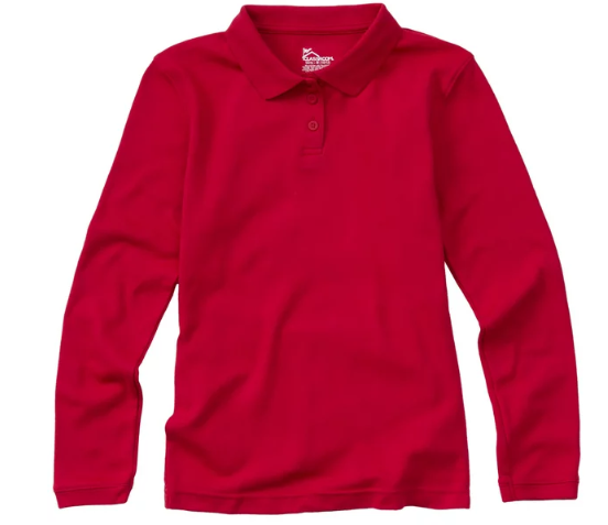 RedLong Sleeve Polo