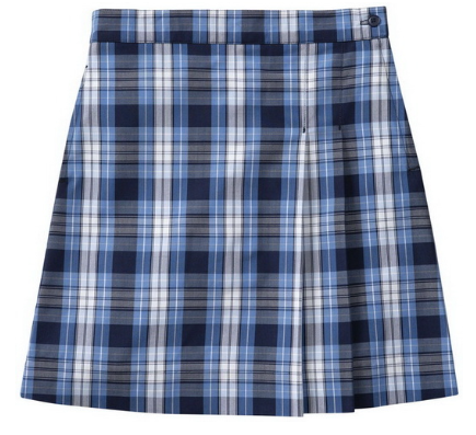 Two Kick Pleat Skirt
Plaid 76