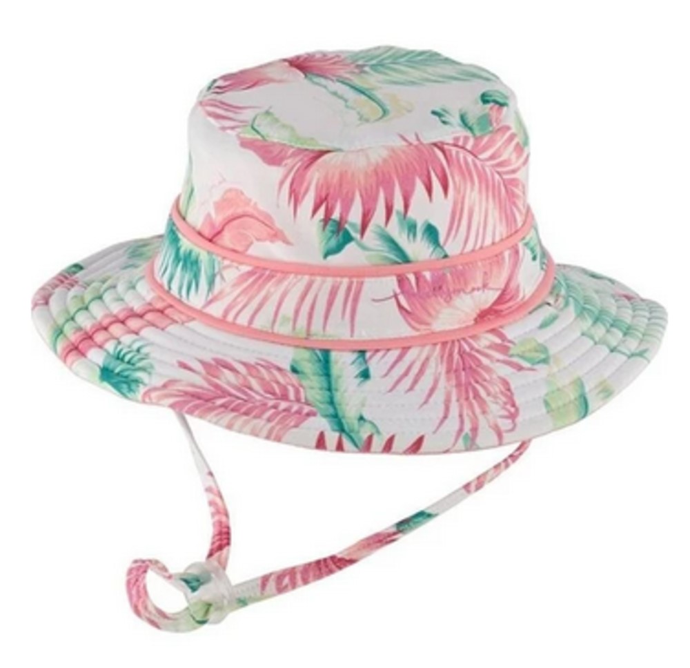 MILLYMOOK BABY GIRLS WHITE REVERSIBLE BUCKET HAT GABI