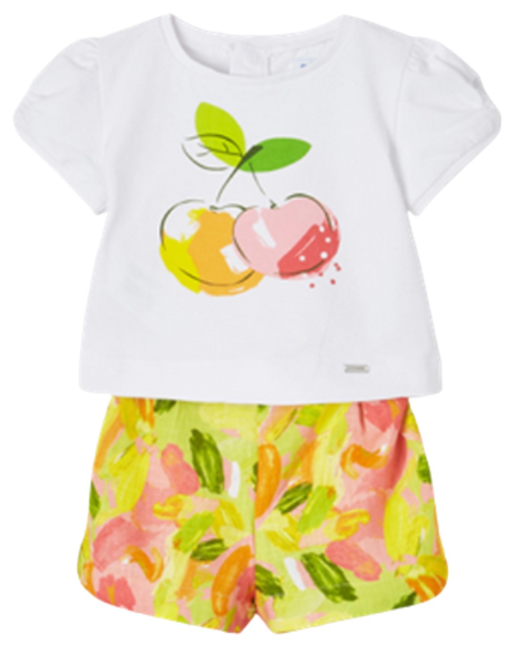 MAYORAL 1245 BABY GIRLS PRINTED SHORT SET