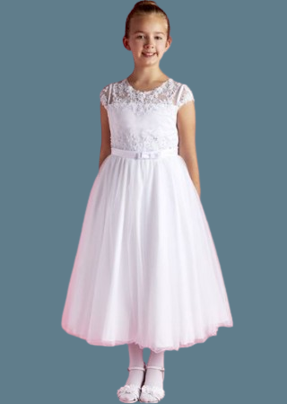 Lauren Marie Communion Dress#601Front