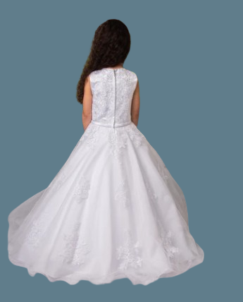 Sweetie Pie Communion Dress#316BackHeadpiece Not Included