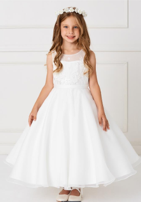 Tip Top Kids Communion Dress#213Headpiece Not Included