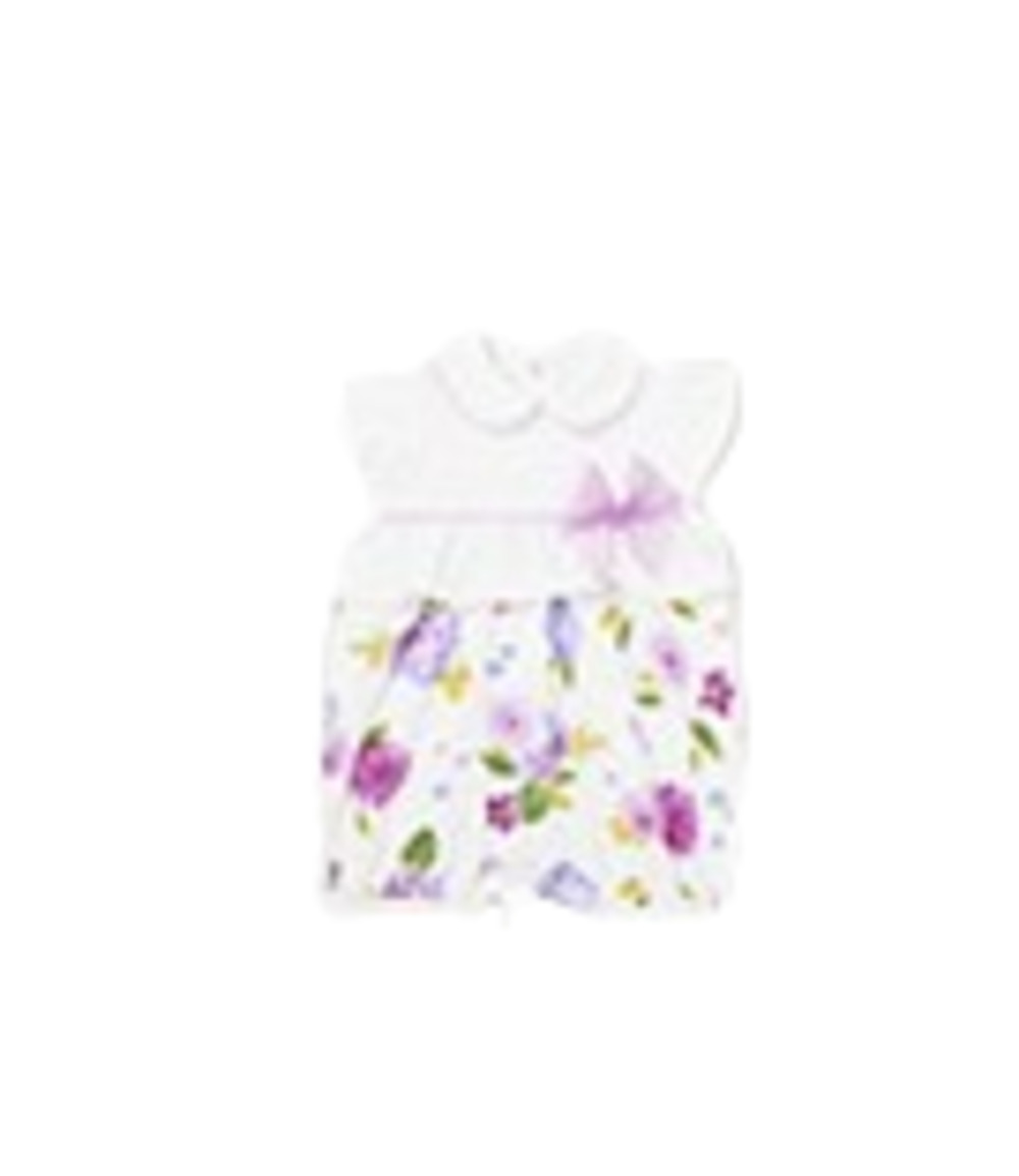 Mayoral 1704 Baby Girls Floral Print Short Dressy Romper