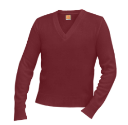 Queen of MartyrsV-Neck PulloverBurgundyGrades:  Kindergarten-8