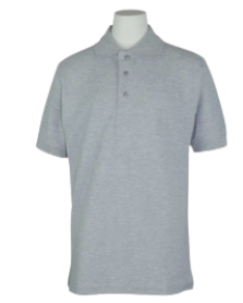 Morgan Park AcademyGrayShort Sleeve PoloWith School Logo