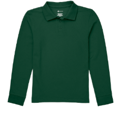 STEM Magnet AcademyGreenLong Sleeve PoloWith School Logo