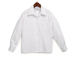 WhiteLong SleevePointed Collar BlouseGrades: 4-8