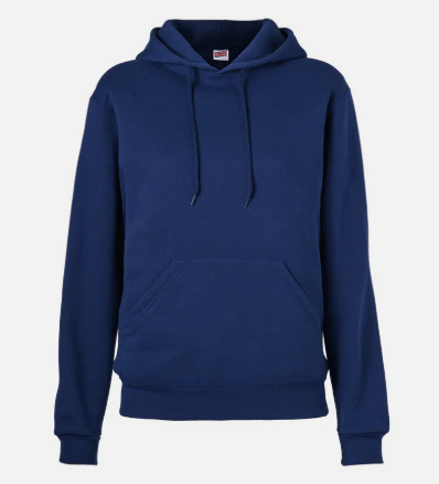 Queen of MartyrsNavy Hooded SweatshirtWith School LogoGrades: PreK3-8