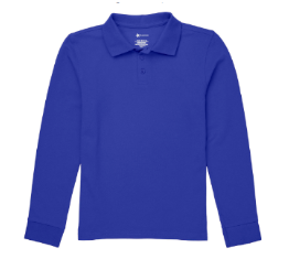 STEM Magnet AcademyRoyal BlueLong Sleeve PoloWith School Logo